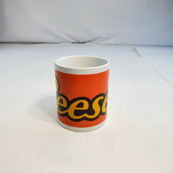 Reese's Peanut Butter Coffee Tea Mug Cup Ceramic White Orange - Picture 2 of 10